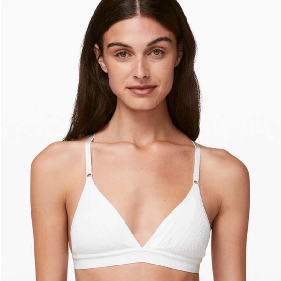 NWT Lululemon Uncover Me Bralette White- Medium